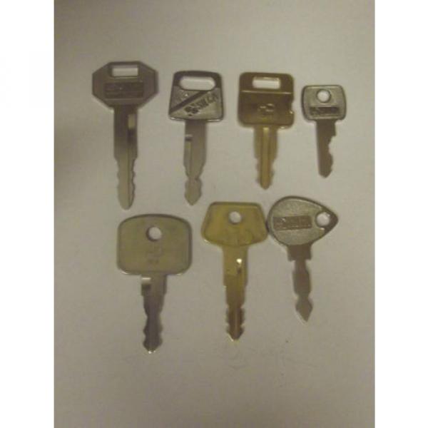 Excavator keys jbc tractors Hitachi Cat locus volvo mowers digger key set 7 keys #5 image