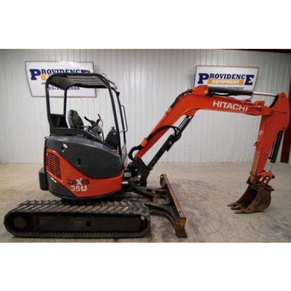 2012 HITACHI ZX35U-3 MINI TRACK EXCAVATOR,IDENTICAL TO JOHN DEERE 35G EXCAVATOR! #1 image