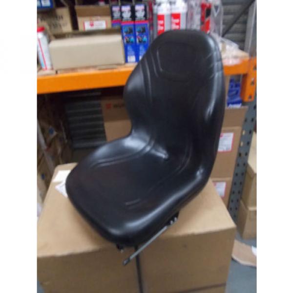 Bobcat E17,E19,E20 Mini Excavator Black Vinyl Operator Bucket Seat 7254508 - BA #1 image