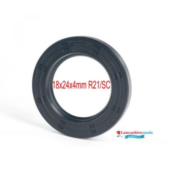 Oil Seal Rubber 18x24x4mm R21/SC Single Lip #1 image