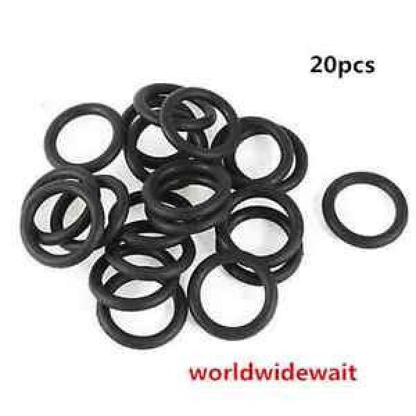 20Lots Flexible Rubber O Ring Oil Seal Washers Replacement Black 24mm x 3.5mm #1 image
