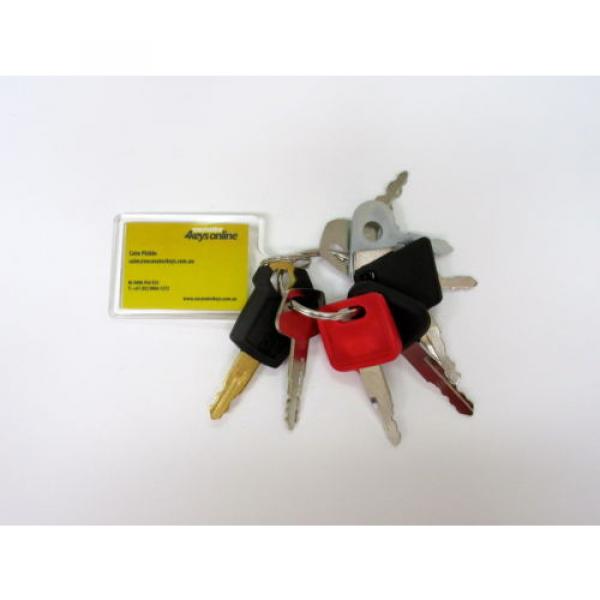 9 Excavator and heavy plant master keys, caterpillar komatsu hitachi sumitomo #1 image