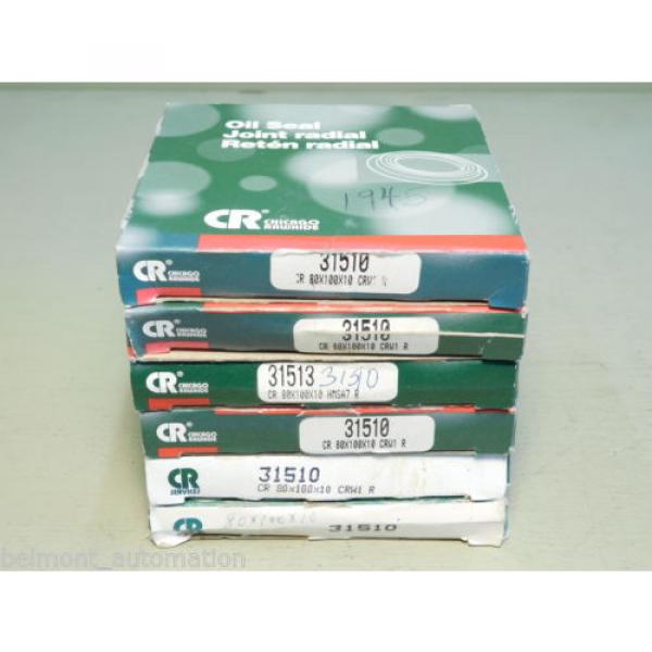 BRAND NEW - LOT OF 6x PIECES - CR Chicago Rawhide 31510 Oil Seals #1 image