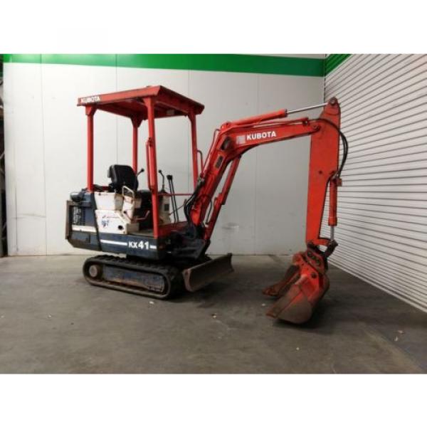 Kubota KX41 1.6t Rubber Tracked Mini Excavator s/n -370 #4 image