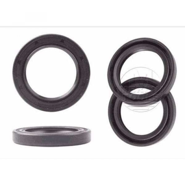 Select Size ID 46 - 52mm TC Double Lip Rubber Rotary Shaft Oil Seal with Spring #3 image