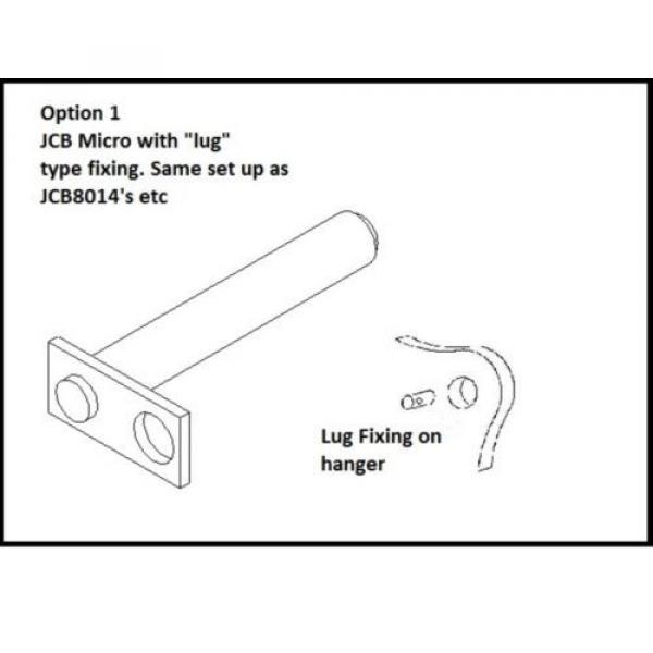 12&#034; MINI DIGGER / EXCAVATOR BUCKET FOR JCB MICRO / JCB 8008 (LUG TYPE HANGER) #2 image