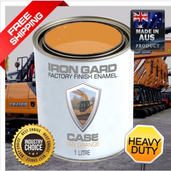 IRON GARD 1L Enamel Paint CASE TAN ORANGE Excavator Dozer Loader Skid Bucket #1 image