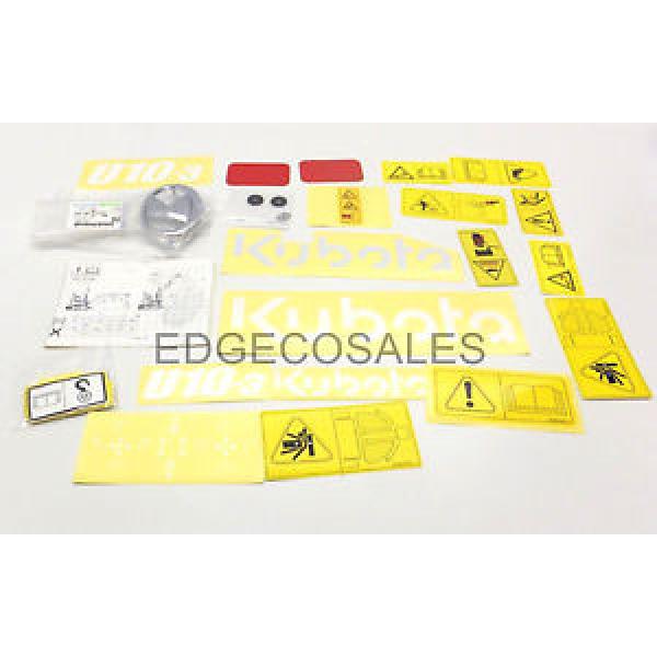 Kubota &#034;U10-3 Series&#034; Excavator Label Kit # RA13857200 # #1 image