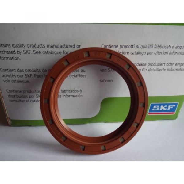 Oil Seal Viton SKF 45x60x8mm Single Lip R21/SC #1 image