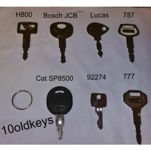 Excavator, Plant, Digger &amp; Tractor Key Set - 7 Keys - Replacement Keys - Spare #1 image