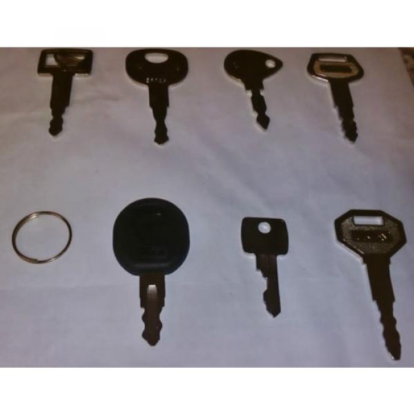 Excavator, Plant, Digger &amp; Tractor Key Set - 7 Keys - Replacement Keys - Spare #2 image