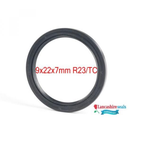 Oil Seal Nitrile 9x22x7mm R23/TC Double Lip #1 image