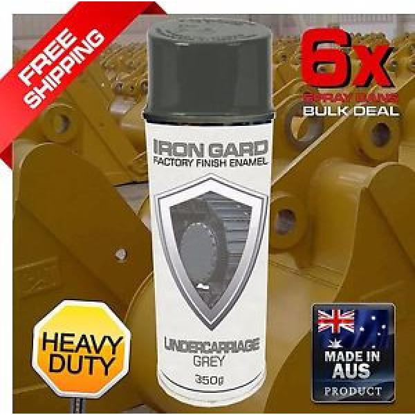 6x IRON GARD UNDERCARRIAGE Spray Paint GREY Excavator Dozer Skid Steer Bucket #1 image