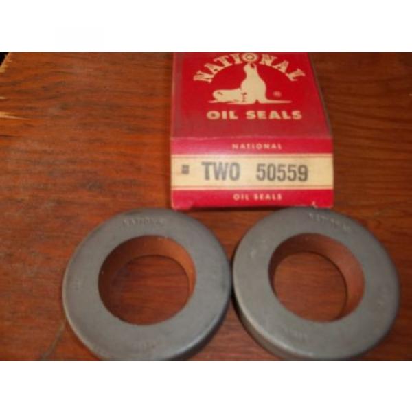 NEW NATIONAL OIL SEALS SET OF TWO 50559 OIL SEAL #1 image