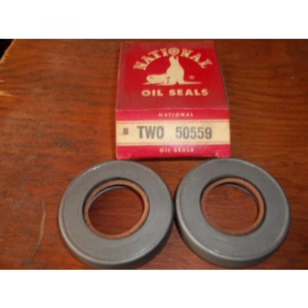 NEW NATIONAL OIL SEALS SET OF TWO 50559 OIL SEAL #2 image