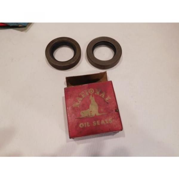 NOS Original Oil Seals - National Oil Seals Part # 50185 S - Set of 2 Seals #1 image