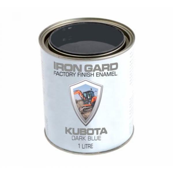 IRON GARD 1L Enamel Paint KUBOTA DARK BLUE Mini Excavator Auger Loader Bucket #2 image