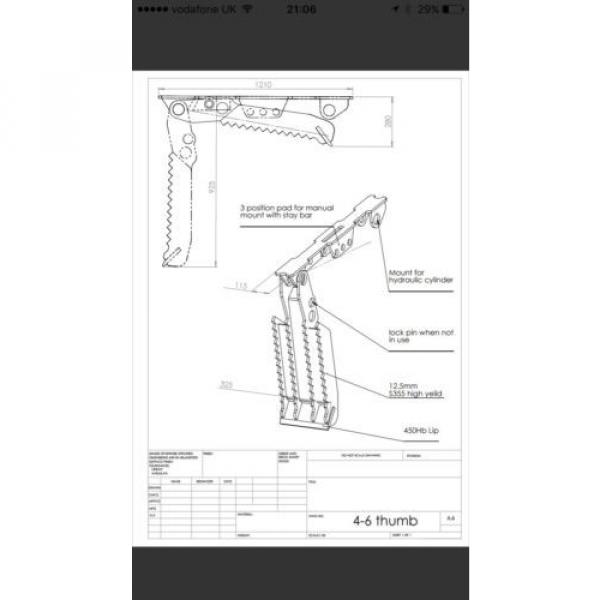 4-6 Ton Hydraulic Excavator Thumb #2 image