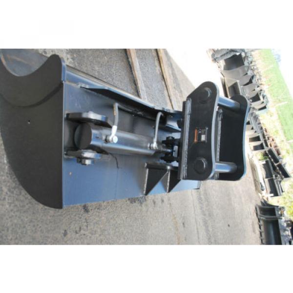 Heavy Duty Hydraulic Tilt Bucket (2 cyl) for 10 - 14 Tonne Excavator Digger #3 image