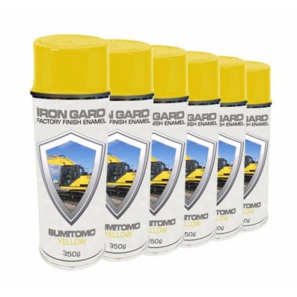 6x IRON GARD Spray Paint SUMITOMO YELLOW Excavator Digger Dozer Loader Skid #2 image