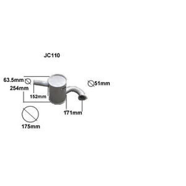 JCB 3CX     EXHAUST SILENCER (BRAND NEW)   NON -TURBO  OE EQUIV. 12300307 #1 image