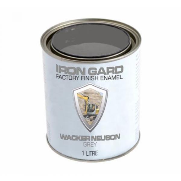 IRON GARD 1L Enamel Paint WACKER NEUSON GREY Excavator Auger Bucket Tracks Mini #2 image