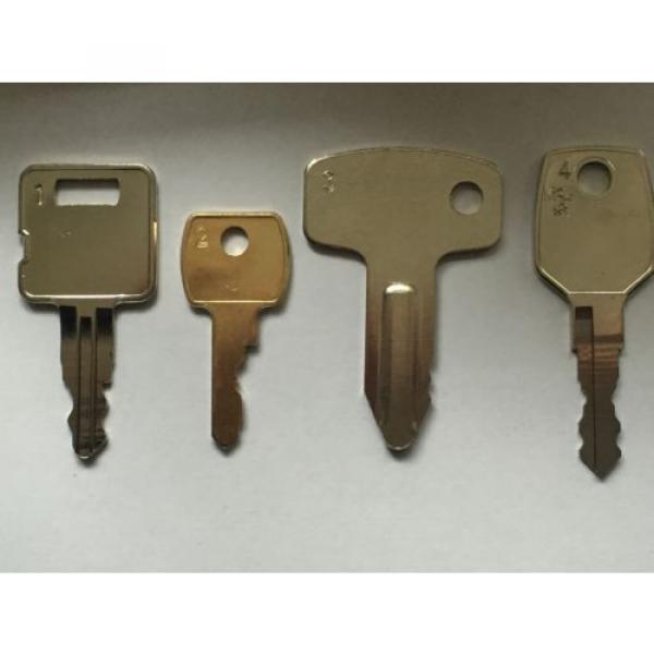 Plant Hire Key Set - 8 Keys - FREE LUCAS *FREE POSTAGE* #2 image