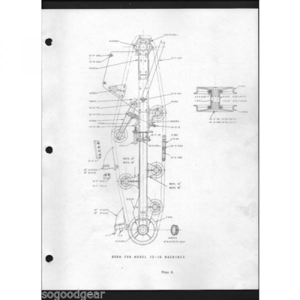 ALLEN 12-21 &amp; 12-18 TRENCH EXCAVATORS PARTS LIST #4 image