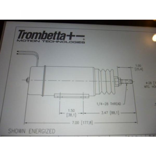 TROMBETTA 12 volt Pull Solenoid D513 Throttle industrial plant engine MEWP GENNY #4 image