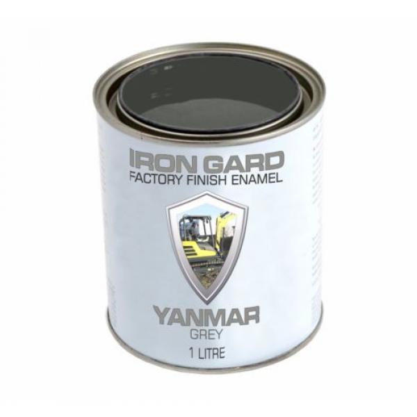 IRON GARD 1L Enamel Paint YANMAR GREY Excavator Auger Bucket Tracks Mini Digger #2 image