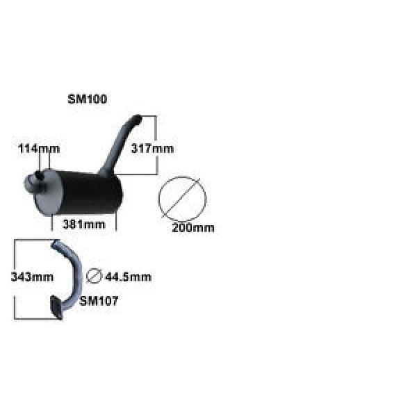 SUMITOMO SH60 - 1    EXHAUST SILENCER AND SMALL PIPE  (BRAND NEW) #1 image