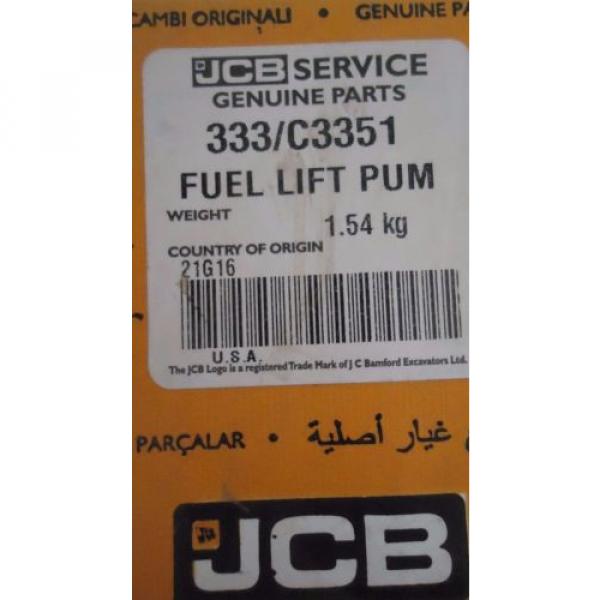 JCB FUEL LIFT PUMP 333/C3351 #1 image