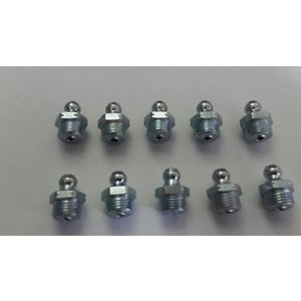 10 PACK 1/8&#034;BSP STRAIGHT HYDRAULIC GREASE NIPPLES JCB 3C 3CX 4CX 530 532 535 537 #1 image