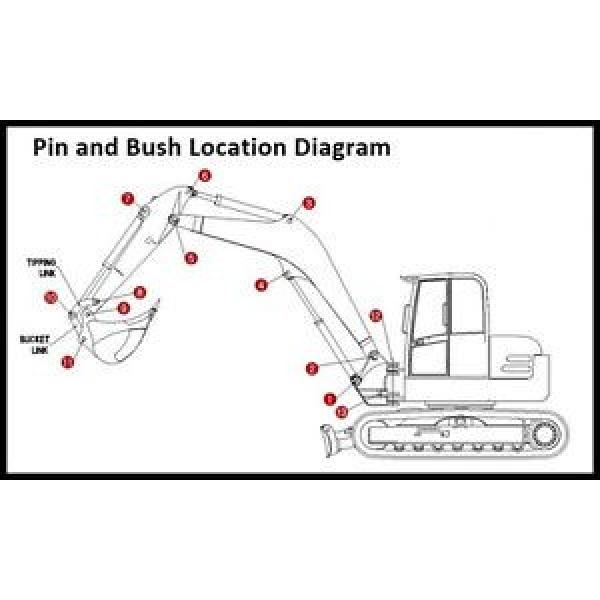 Dipper End Kit Suitable for a Kubota KX91-3 Digger Pins &amp; Bushes #1 image