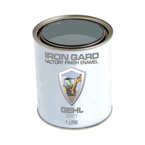 IRON GARD 1L Enamel Paint GEHL GREY Excavator Dozer Loader Skid Bucket Auger Ton #2 image