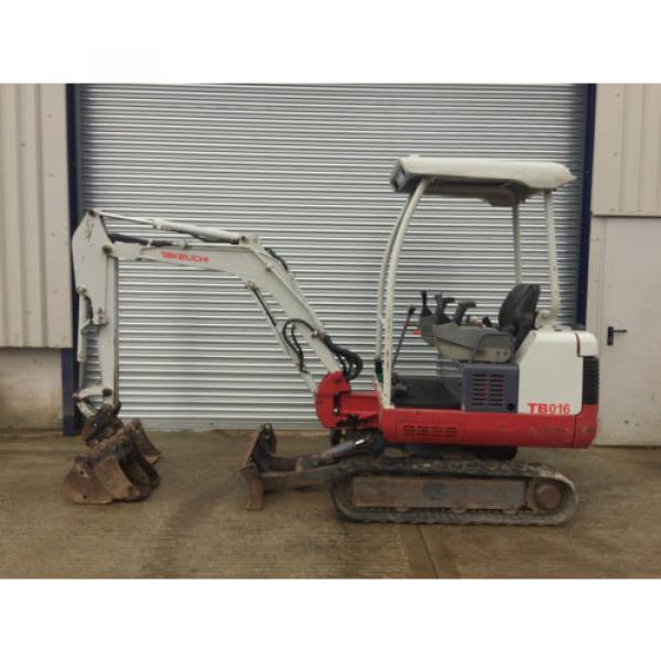 Takeuchi TB016 1.6T Digger/Excavator Expanding Tracks Q/Hitch 3 Bkts (Price+vat) #1 image