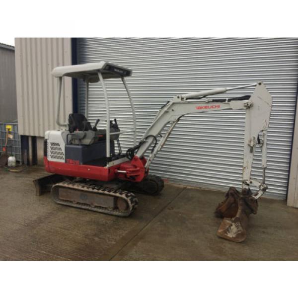 Takeuchi TB016 1.6T Digger/Excavator Expanding Tracks Q/Hitch 3 Bkts (Price+vat) #5 image