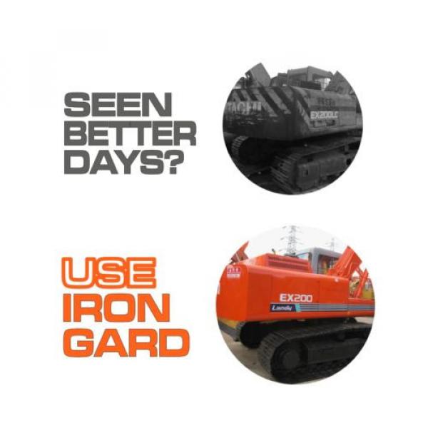 6x IRON GARD Spray Paint HITACHI GREY Excavator Dozer Loader Bucket Attachment #4 image