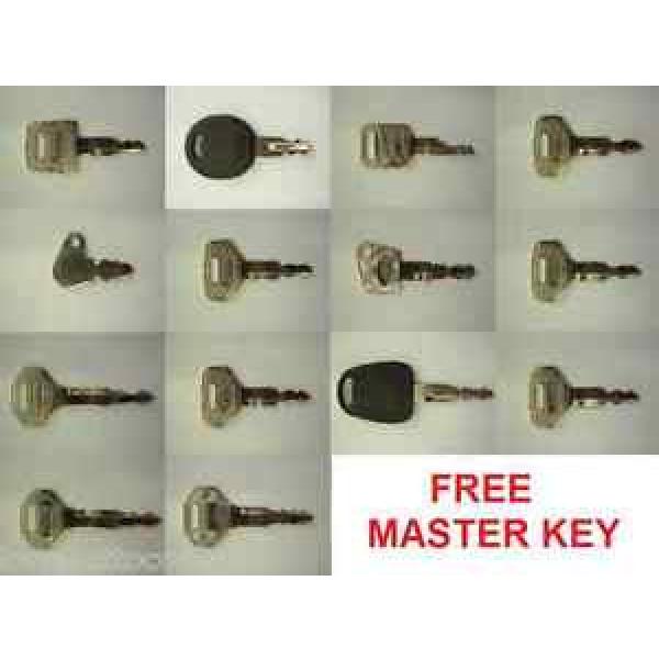 Plant and Excavator Key set - JCB,Bobcat,Gehl,Volvo,Case  - FREE MASTER KEY!! #1 image