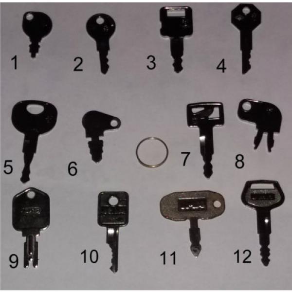 12 HEAVY EQUIPMENT KEYS SET CASE-CAT JD KOMATSU THE BASICS-GREAT STARTER SET NEW #1 image