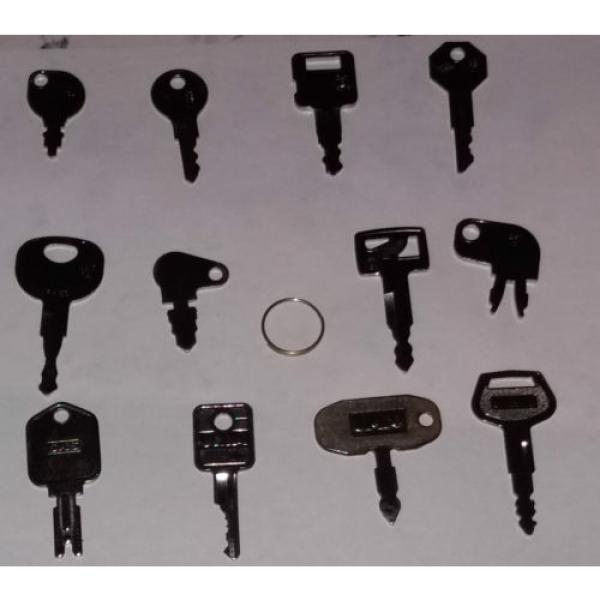 12 HEAVY EQUIPMENT KEYS SET CASE-CAT JD KOMATSU THE BASICS-GREAT STARTER SET NEW #2 image