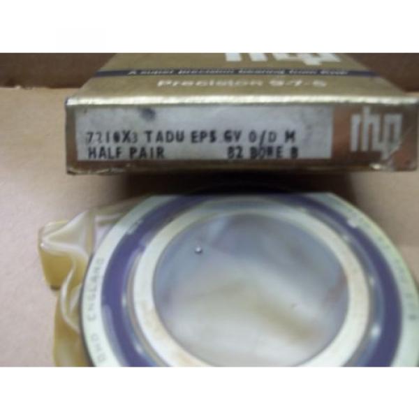 RHP PRECISION BEARINGS 7210X3 TADU EP5 GV 0/D M HALF PAIR 82 BORE B #1 image