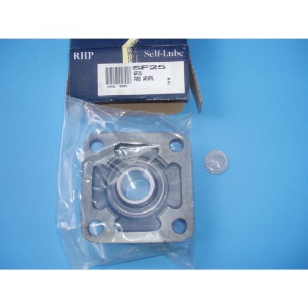 New RHP Bearing SF25 1025-25G  - 4 Bolt Flange Bearing #2 image