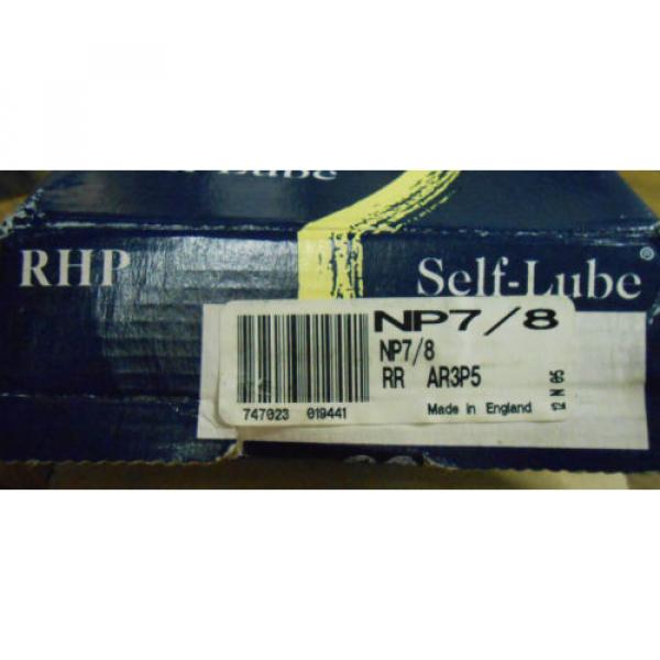 NEW RHP SELF-LUBE PILLOW BLOCK BEARING NP7/8 AR3P5 .......... WQ-13 #1 image