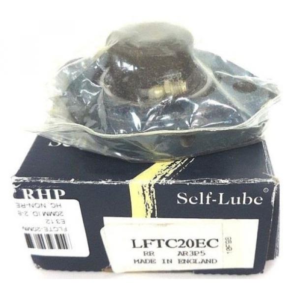 NIB RHP SELF-LUBE LFTC20EC 2-BOLT FLANGE BEARING 20MM ID, 2.812&#034; B #1 image